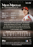 2019 Miles Mikolas Topps Stadium Club AUTOGRAPH AUTO #SCA-MM St. Louis Cardinals 1