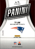 2025 Ty Law Panini PRIVATE SIGNINGS SILVER PRIZM AUTOGRAPH 34/52 AUTO #TL New England Patriots