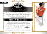2022 Mikey Romero Leaf Trinity AUTOGRAPH PATCH ROOKIE 97/99 AUTO RC #PA-MR1 Boston Red Sox