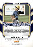 2026 Josh Knoth Panini Donruss SIGNATURE SERIES PURPLE AUTOGRAPH AUTO #SS-JK Milwaukee Brewers