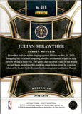 2023-24 Julian Strawther Panini Select MEZZANINE ZEBRA PRIZM ROOKIE RC #318 Denver Nuggets 2