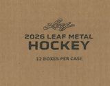 2026 Leaf Metal Hockey Hobby, 12 Box Case *RELEASES 6/5*