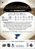 2017-18 Ivan Barbashev Upper Deck Premier ROOKIE PATCH 3/36 #66 St. Louis Blues