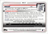 2020 Jordan Walker Bowman Draft CHROME 1ST BOWMAN #BD-57 St. Louis Cardinals 1