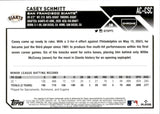 2023 Casey Schmitt Topps Chrome ROOKIE AUTOGRAPH RC AUTO #AC-CSC San Francisco Giants