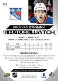 2024-25 Brennan Othmann Upper Deck SP Authentic FUTURE WATCH AUTOGRAPH ROOKIE 232/999 AUTO RC #102 New York Rangers