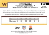 2025 Jayden Daniels Topps Chrome LEATHER REFRACTOR #295 Washington Commanders