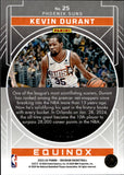 2023-24 Kevin Durant Panini Obsidian EQUINOX ELECTRIC ETCH GREEN 18/25 #25 Phoenix Suns