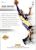2014-15 Kobe Bryant Panini Excalibur SLAM INC. #2 Los Angeles Lakers 1