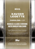 2024 Xavier Legette Topps Signature Class ROOKIE AUTOGRAPH ORANGE 18/50 RC AUTO #RCV-XL Carolina Panthers