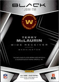 2021 Terry McLaurin Panini Black JET BLACK MATERIALS PATCH 22/25 #JBM-TM Washington Commanders