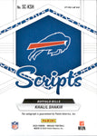 2024 Khalil Shakir Panini Mosaic SCRIPTS AUTOGRAPH AUTO #SC-KSH Buffalo Bills