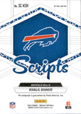 2024 Khalil Shakir Panini Mosaic SCRIPTS AUTOGRAPH AUTO #SC-KSH Buffalo Bills