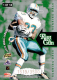 1997 Dan Marino Karim Abdul-Jabbar Donruss Leaf RUN & GUN 1519/3500 #1 Miami Dolphins