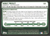 2011 Mike Trout Bowman ROOKIE RC #101 Anaheim Angels *NRMT*