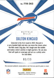 2024 Dalton Kincaid Panini Phoenix FRANCHISE FUTURE MATERIALS RED 89/99 JERSEY #FFM-DKD Buffalo Bills