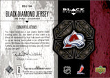 2007-08 Joe Sakic Upper Deck Black Diamond GAME-USED JERSEY #BDJ-SA Colorado Avalanche