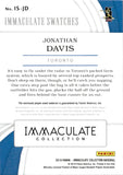 2019 Jonathan Davis Panini Immaculate Collection IMMACULATE SWATCHES PATCH 2/5 #IS-JD Toronto Blue Jays