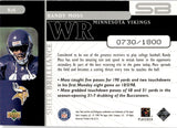 1998 Randy Moss Upper Deck Black Diamond SHEER BRILLIANCE ROOKIE 730/1800 RC #B26 Minnesota Vikings