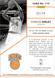 2012-13 Charles Oakley Panini Preferred AUTOGRAPH RED 58/74 AUTO #119 New York Knicks