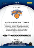 2024-25 Karl-Anthony Towns Panini Totally Certified NEON GREEN MIRROR 5/99 #8 New York Knicks