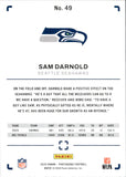 2025 Sam Darnold Panini Photogenic RED 26/125 #49 Seattle Seahawks
