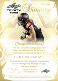 2023 Luke Musgrave Leaf Trinity DIVINITY ROOKIE AUTOGRAPH 8/10 RC AUTO #D-LM1 Oregon State Beavers Green Bay Packers