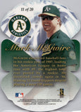 1997 Mark McGwire Fleer Flair Showcase DIAMOND CUTS #11 Oakland A's