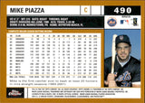 2002 Mike Piazza Topps Chrome GOLD REFRACTOR #490 New York Mets