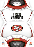 2018 Fred Warner Panini Certified CERTIFIED POTENTIAL MIRROR PURPLE ROOKIE AUTO 9/10 RC AUTOGRAPH #CPS-FW San Francisco 49ers