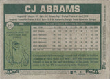 2026 CJ Abrams Topps Heritage IMAGE VARIATION #349 Washington Nationals