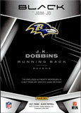 2021 J.K. Dobbins Panini Black JET BLACK MATERIALS 75/125 JERSEY #JBM-JD Baltimore Ravens