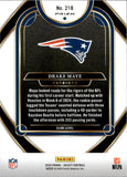 2024 Drake Maye Panini Select CLUB LEVEL RED & YELLOW SHOCK PRIZM ROOKIE RC #218 New England Patriots
