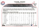 2022 Yohel Pozo Topps Chrome AUTO ROOKIE AUTOGRAPH RC #RA-YP Texas Rangers