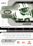2007 David Harris Donruss Leaf Limited SPOTLIGHT 31/32 #264 New York Jets