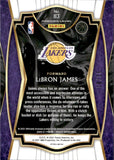 2020-21 Lebron James Panini Select PREMIER LEVEL BLUE WHITE GREEN SHIMMER PRIZM 10/25 #113 Los Angeles Lakers