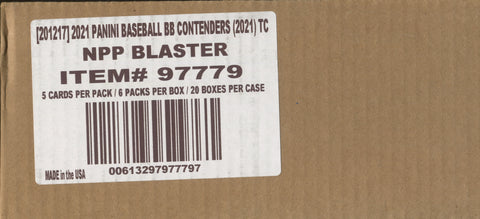 2021 Panini Contenders Baseball, 20 Blaster Box Case