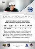 2024-25 Josh Doan Upper Deck SERIES 1 YOUNG GUNS ROOKIE RC #233 Utah Hockey Club
