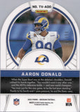 2022 Aaron Donald Panini Obsidian TUNNEL VISION 67/99 #TV-ADO Los Angeles Rams