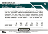 2023 Donovan McNabb Topps Composite TOPPS CHROME GREEN REFRACTOR 36/99 #40 Philadelphia Eagles