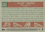 2018 Shohei Ohtani Mike Trout Topps Archives HALOS HEROES ROOKIE RC #303 Los Angeles Angels