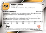 2025 Ahmad Hardy Bowman University Chrome 1ST BOWMAN YELLOW MINI-DIAMOND REFRACTOR 210/350 #176 Missouri Tigers