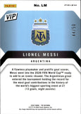 2026 Lionel Messi Panini THE NATIONAL VIP RED WHITE BLUE PRIZM 44/50 #LM ARGENTINA