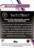 2023 Lionel Messi Topps Finest MLS #1 Inter Miami CF