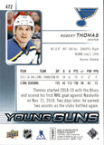 2018-19 Robert Thomas Upper Deck Series 2 YOUNG GUNS ROOKIE RC #472 St. Louis Blues