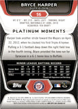 2012 Bryce Harper Bowman Platinum ROOKIE RC #56 Washington Nationals