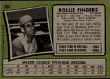 1971 Rollie Fingers Topps #384 Oakland A's BV$80