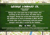 2024 George Lombard Jr. Topps Pro Debut ROAD TO THE SHOW GREEN FOIL 38/99 #RTTS-7 New York Yankees