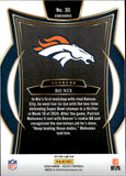 2024 Bo Nix Panini Select CONCOURSE RED & YELLOW SHOCK PRIZM ROOKIE RC #30 Denver Broncos 2