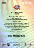 2025-26 Alex Newhook Upper Deck Allure COLOR FLOW FULL RAINBOW AUTO AUTOGRAPH #RA-AN Montreal Canadiens